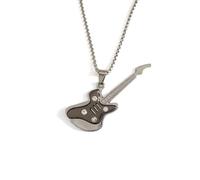 MOZART Harmony Emblems Infinity Treble Clef Necklace - 2.17" Zinc Alloy Music Symbol Pendant w/27.5" Chain, Stainless Steel, No Gemstone