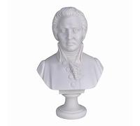 Mozart Head Bust Composer Musician Classic Music Sculpture Statue Cast Marble