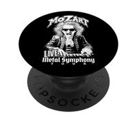 Mozart Heavy Metal Symphony Live Tour Funny Classical Music PopSockets Adhesive PopGrip