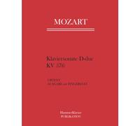 Mozart Klaviersonate D-dur KV 576: Urtext Ausgabe mit Fingersatz