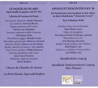 MOZART: LE NOZZE DI FIGARO; APOLLO ET HYACINTHUS (BOX SET) NEW CD