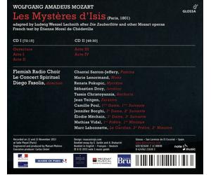 MOZART: LES MYSTŠRES D'ISIS NEW CD
