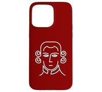 Mozart Minimal Portrait Classical Music Lover Case for iPhone 15 Pro Max