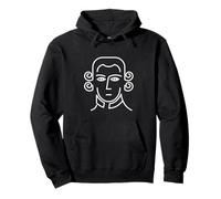 Mozart Minimal Portrait Classical Music Lover Pullover Hoodie