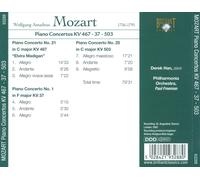 MOZART: PIANO CONCERTOS, KV. 467, 37 & 503 NEW CD