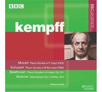Mozart: Piano Sonata K332, Schubert: Sonata, Beethoven: Sonata, Brahms: Intermezzos
