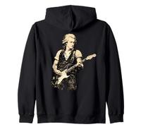 Mozart Playing Electric Guitar Wolfgang Amadeus Rock Music Zip Hoodie
