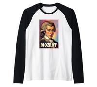 Mozart Portrait 1780 Raglan Baseball Tee