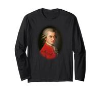 Mozart Portrait Vienna Austria Classical Travel Souvenir Long Sleeve T-Shirt