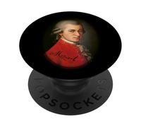 Mozart Portrait Vienna Austria Classical Travel Souvenir PopSockets Adhesive PopGrip