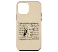 Mozart Portrait with Classical Sheet Music Composer Art Case for iPhone 12 mini
