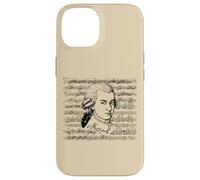Mozart Portrait with Classical Sheet Music Composer Art Case for iPhone 14