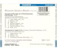 MOZART: SERENADE IN B FLAT FOR 13 WIND INSTRUMENTS; DIVERTIMENTO IN F MAJOR NEW
