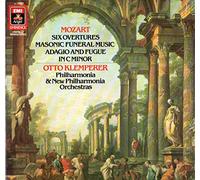 Mozart / Six Overtures, Masonic Funeral Music, Adagio And Fugue in C Minor / Otto Klemperer / Philharmonia & New Philharmonia Orchestras