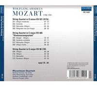 MOZART STRING QUARTETS K. 421, 465 & 80 NEW CD