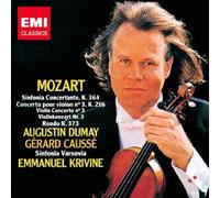MOZART: SYMPHONIE CONCERTOTANTE POUR VIOLIN & ORCHESTRA; VIOLIN CONCERTO NO.3 ETC.ltd.)