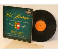 MOZART symphony No33 and No 40, Vienna Philharmonic, Karl Munchinger. UK pressing Gold and Orange DECCA.