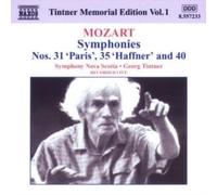 MOZART/TINTNER/SYMPHONY NOVA SCOTIA: SYMPHONIES 31 35 & 50 - CD