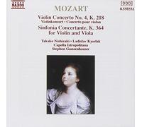 Mozart: Violin Concerto No. 4, K. 218 / Sinfonia Concertante, K. 364 (1991-03-21)