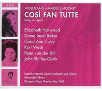 Mozart, W.A. - Cosi Fan Tutte (Gibson, Scottish Noo/Chorus, Baker, Harwood)