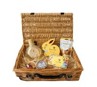 Mozart White Chocolate Liqueur Easter Gift Hamper 50cl 15% ABV with Easter Chocolates Jigger Candle & Snacks - Luxury Easter Gift Set for Him Her UK
