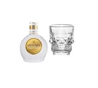 Mozart White Chocolate Vanilla Cream Liqueur 50ml with Shot Glass | Miniature Alcohol | All Occasion Gift