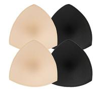 Mozeat Lens 2 Pairs Removable Bra Pads Inserts Triangle Sports Bra Inserts Bra Cups Insert Sports Bra Pad Push Up Breast Bra Insert Pads Removable Sew in Bra Cups for Women