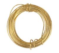 MOZEAT LENS 32.5 Feet Brass Picture Hanging Wire 0.7mm Braided Metal for Photo Frame, Mirror, Artwork, Clock
