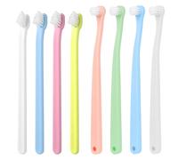 Mozeat Lens 8 Pack Small Dog Toothbrush Cat Toothbrush Pet Toothbrush Mini Head Soft Dog Cat Tooth Brush for Sensitive Puppy, Kitten, Cats & Small Breed Dogs, Portable Travel Friendly and Easy to Use