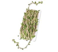 Mozeat Lens Artificial Vines 10m, Eucalyptus Leaf Garland for DIY Crafts, Home Decor, Olive-green, 1pcs/roll