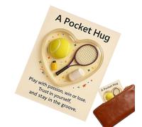 Mozeuu Sports Hug Motivational Keepsake for the Bag Inspirational Memory Card for Athletes Athletes Team Manager Fans Collectors on Game Days Training Camps Tournaments Travel