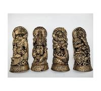 mozhixue Norse Gods Statue Norse Odin Loki Freyja Thor Statue Scandinavian Pantheon Ornaments Resin Viking Mythology Figurines Table Decorative Gift (Norse Gods)