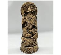 mozhixue Odin Statue Norse Gods Statues Scandinavian Pantheon Ornaments Resin Viking Mythology Figurines Table Decorative Gift,Odin