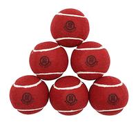 Mozi Sports Cricket Tennis Balls- Heavy Rubber Tennis Balls for Cricket Play Weight 120gm (Red)