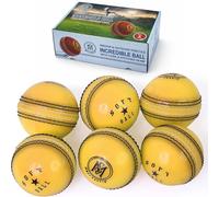 Mozi Sports Soft Cricket Balls-Skills Cricket Balls For Practice & Training For All Age Players (Yellow)
