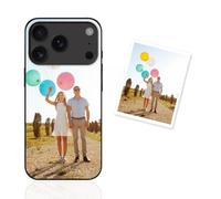 mozitify Customized Phone Case for iPhone 17 Pro, Add Your Photo Text Protective Soft TPU Phone Case for iPhone 17 Pro, Custom Present Gift for Family and Friends, Black