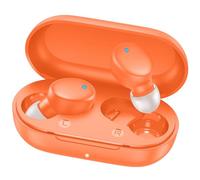 MOZOTER S8 Mini Wireless Earbuds Bluetooth 5.3 in Ear Light-Weight Headphones,60Hrs Playtime Ear Buds with Charging Case,Bluetooth Headsets,Premium Sound with Deep Bass for Sport-Orange