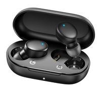 MOZOTER S8 Mini Wireless Earbuds Bluetooth 5.3 in Ear Light-Weight Headphones,60Hrs Playtime Ear Buds with Charging Case,Smart Ring,Fitness Tracker Premium Sound with Deep Bass for Sport-Black