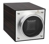 MOZSLY Single Watch Winder for Automatic Watches Battery Powered AC Adapter 12 Rotation Modes Winding Box with Quiet Motor Piano Paint Red