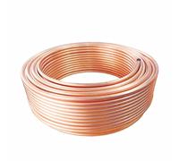MOZTO 1pcs Copper Tube, Copper Coil Air Conditioning Copper Pipe T2 Soft Copper Tubing OD2/3/4/6/8/10/12/14mm Pipes Fittings (Color : 5 Meter, Size : OD 12.7mm x T 0.7mm)