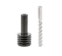 MOZTO 8MM X 82MM / 10x120MM Ceramic Mud Powder Extruder Micro Screw Throat Feed Rod, For 3D Printer Accessories (Color : 8x82mm kits 2)