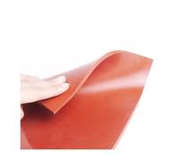 MOZTO Red Rubber Sheet Mat, For Home Improvement Silicone Rubber Sheet Plate Washing Machine Cushion Air Conditioner Chair Bed Machine Feet Pad 1pcs (Size : 200x200x10mm)