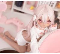 Mozu Kuro 1/2 Female Seamless Genshin Impact Action Figures, Full Silicone Material, JYDoll 65 cm Flexible Figure Dolls for Cosplay/Photography/Art (Wig)