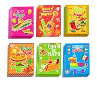 MOZUI 12 Pcs Mexican Fiesta Coloring Books Cinco De Mayo Bulk Mini Coloring Books Bulk Mexican Painting Book DIY Art Drawing Activity Book Set for Mexican Kids Painting Game Home Party Supplies Favor