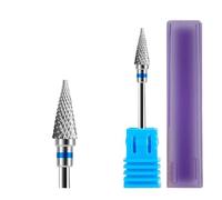 Mozulon 1pc Nail Drill Bit Rotate Burr Milling Nail Cutter Bits For Electric Manicure Pedicure Tools(Tungsten 08)