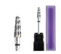 Mozulon 1pc Nail Drill Bit Rotate Burr Milling Nail Cutter Bits For Electric Manicure Pedicure Tools(Tungsten 11)
