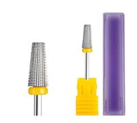 Mozulon 1pc Nail Drill Bit Rotate Burr Milling Nail Cutter Bits For Electric Manicure Pedicure Tools(Tungsten 25)