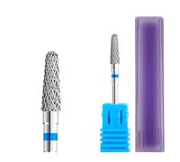 Mozulon 1pc Nail Drill Bit Rotate Burr Milling Nail Cutter Bits For Electric Manicure Pedicure Tools(Tungsten 13)