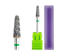 Mozulon 1pc Nail Drill Bit Rotate Burr Milling Nail Cutter Bits For Electric Manicure Pedicure Tools(Tungsten 12)