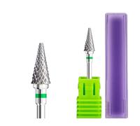 Mozulon 1pc Nail Drill Bit Rotate Burr Milling Nail Cutter Bits For Electric Manicure Pedicure Tools(Tungsten 07)
